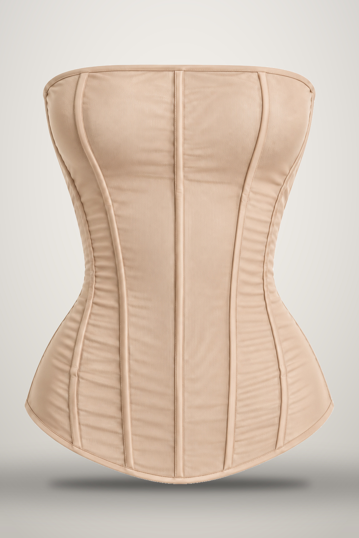 Mesh Corset in tan