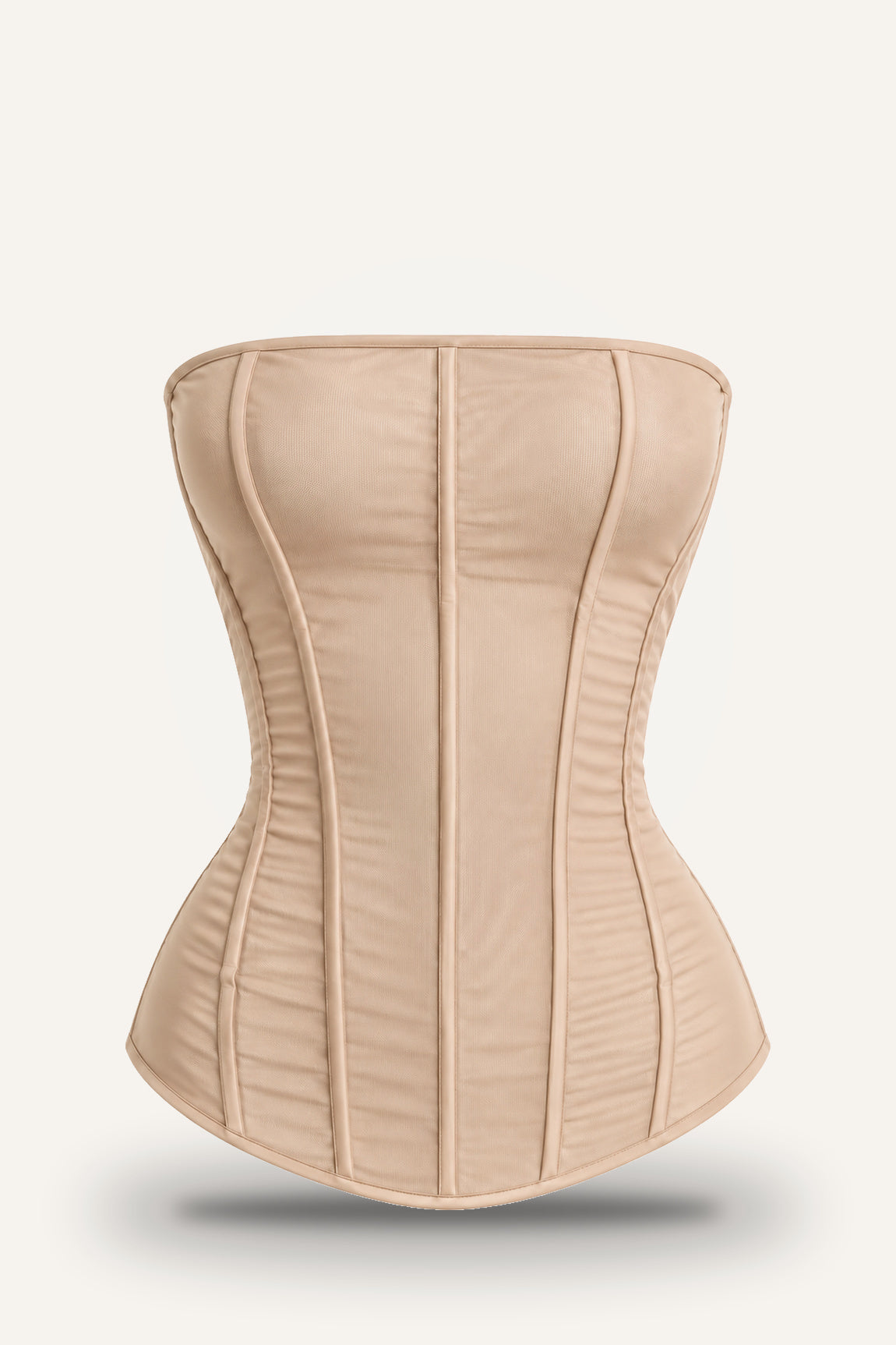Mesh Corset in tan