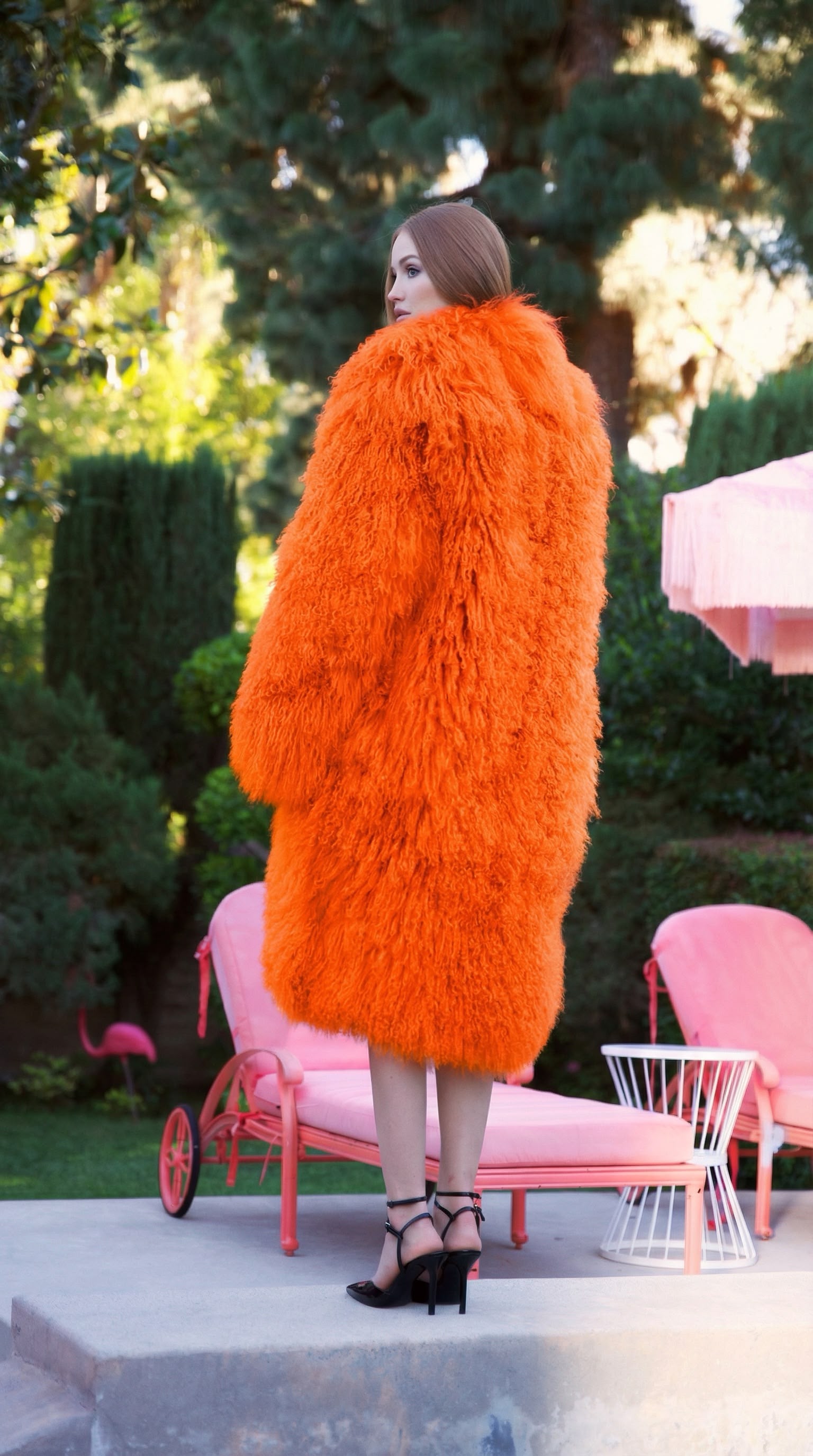 Orange Fur Coat
