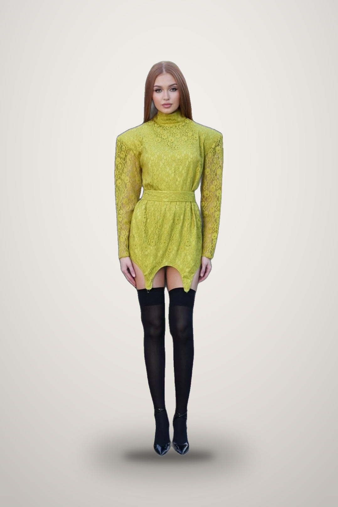Lace Suspender Dress