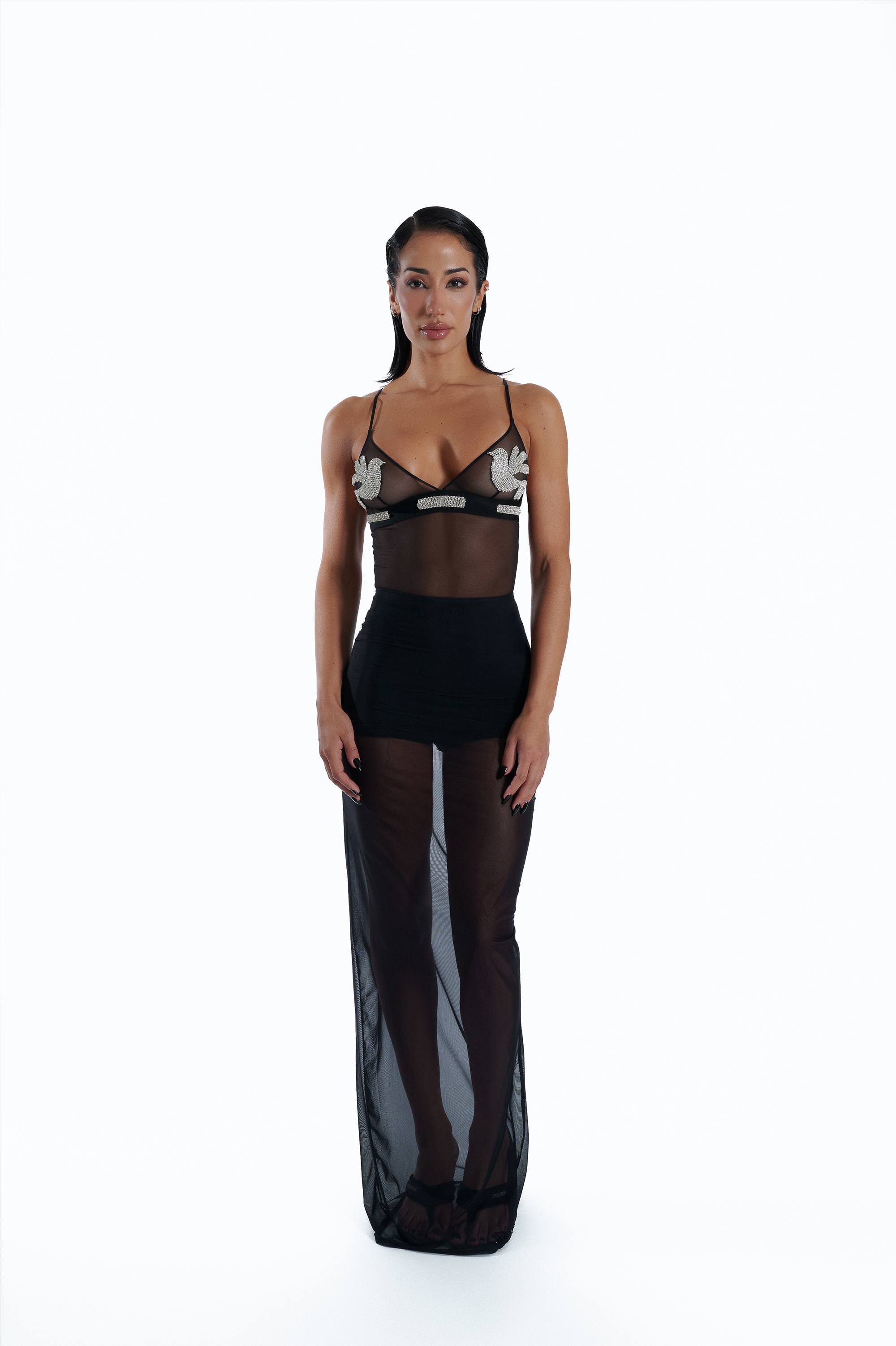 Birdie silver bodysuit