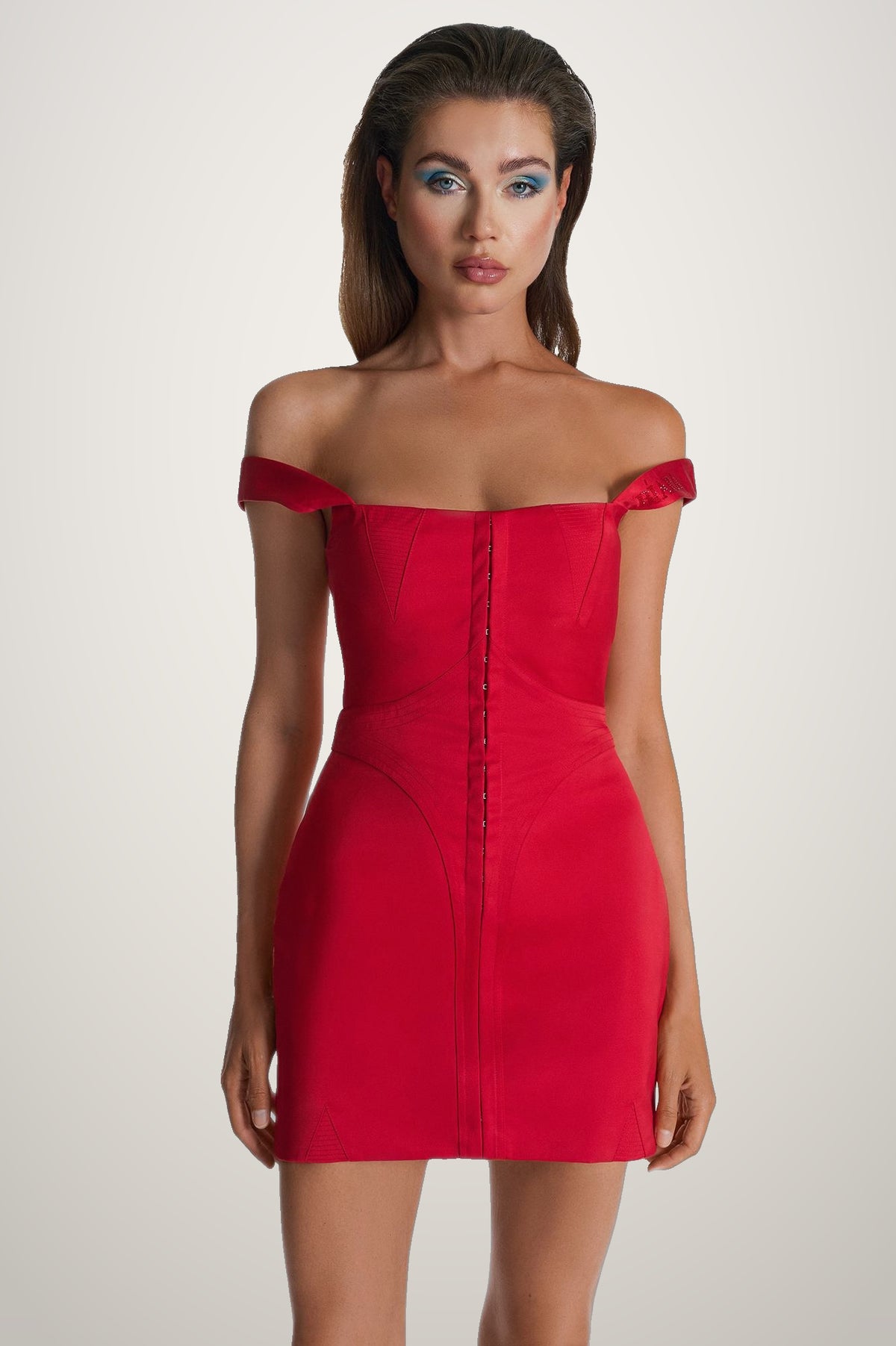 Red Silk Lima Dress