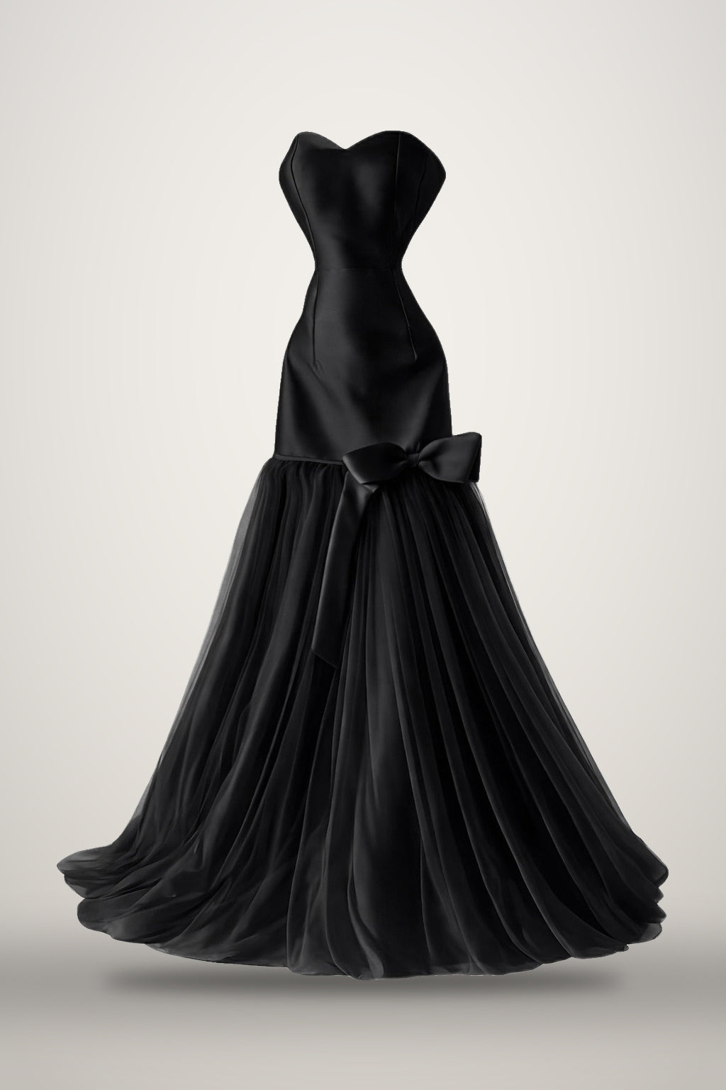 Bow Dress in black