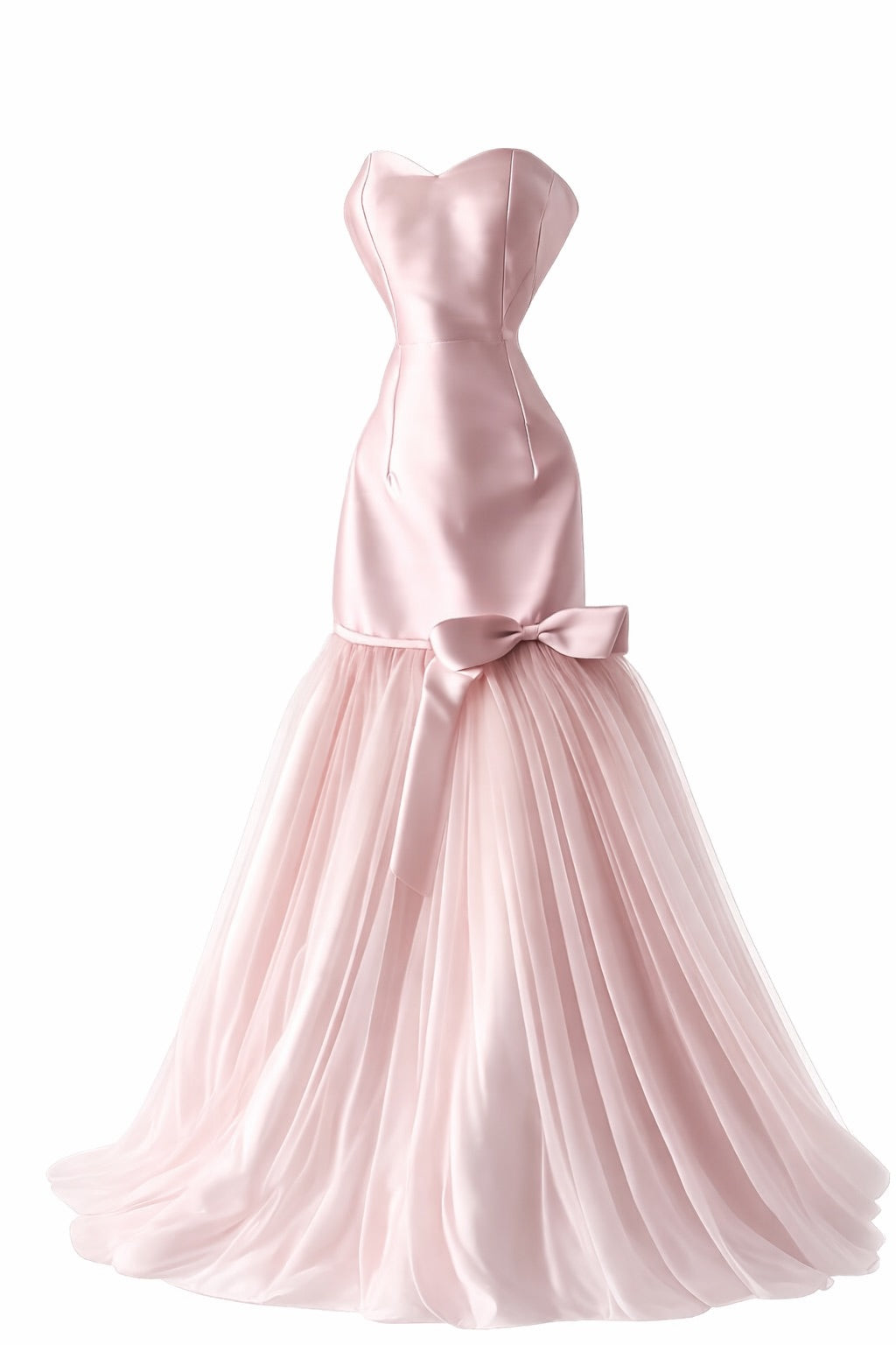 Bow pink dress