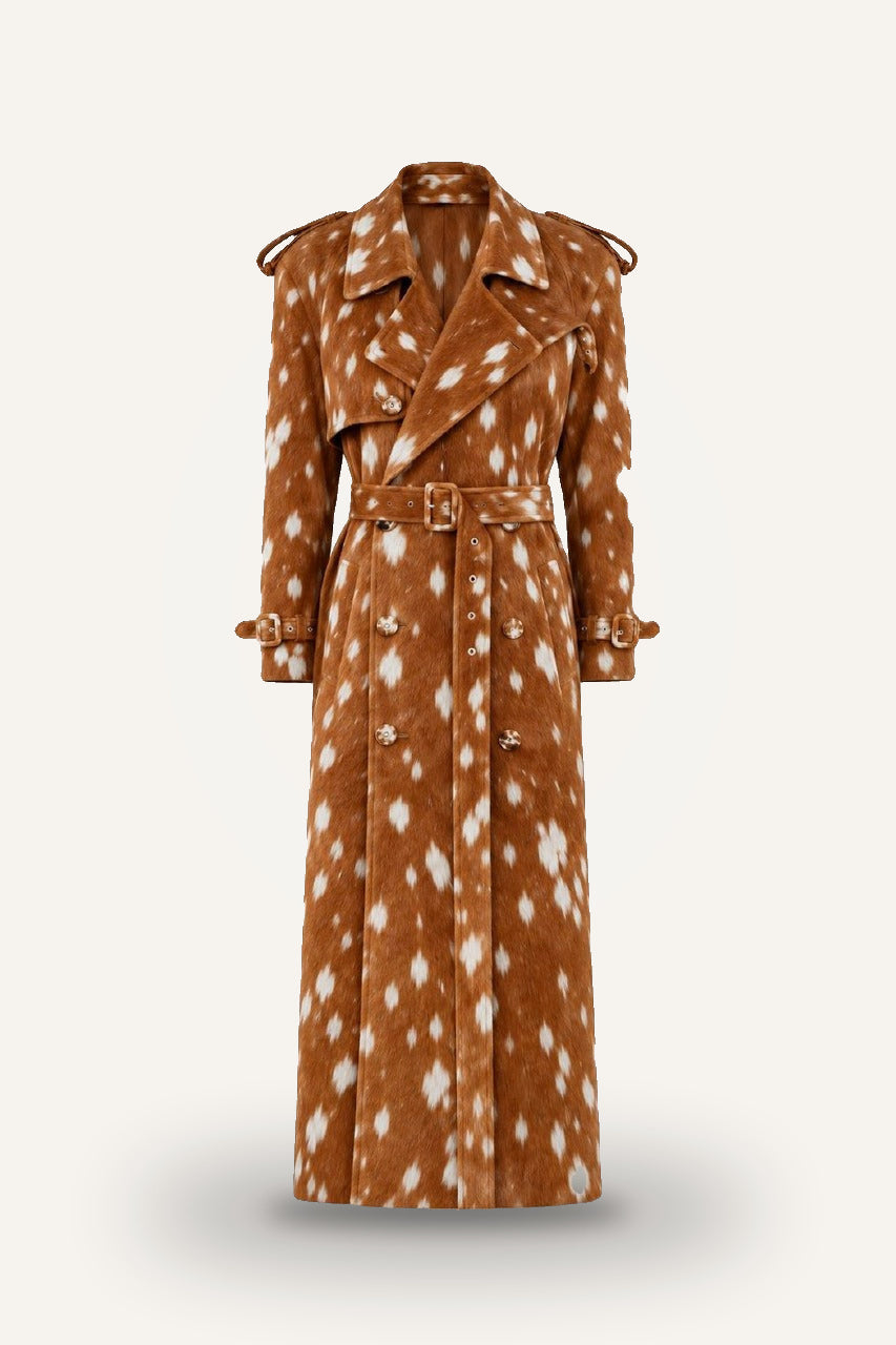 COW BROWN COAT in brown