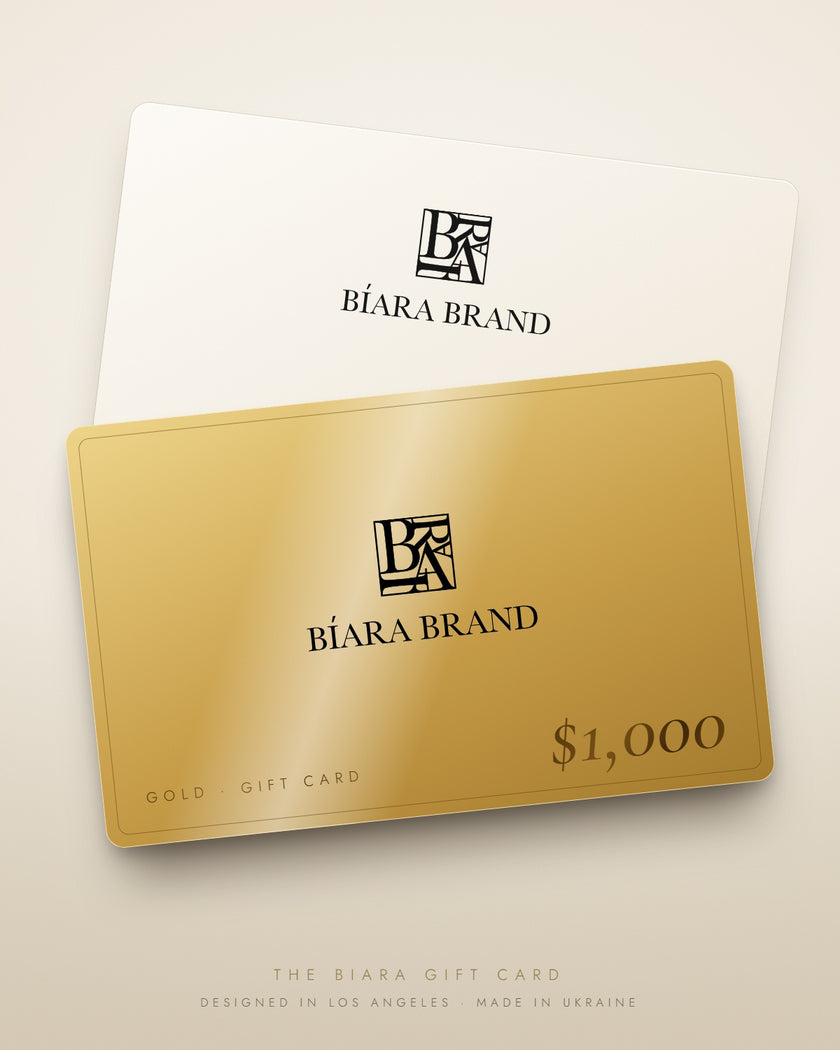 Biara Gold gift card for her, $1,000