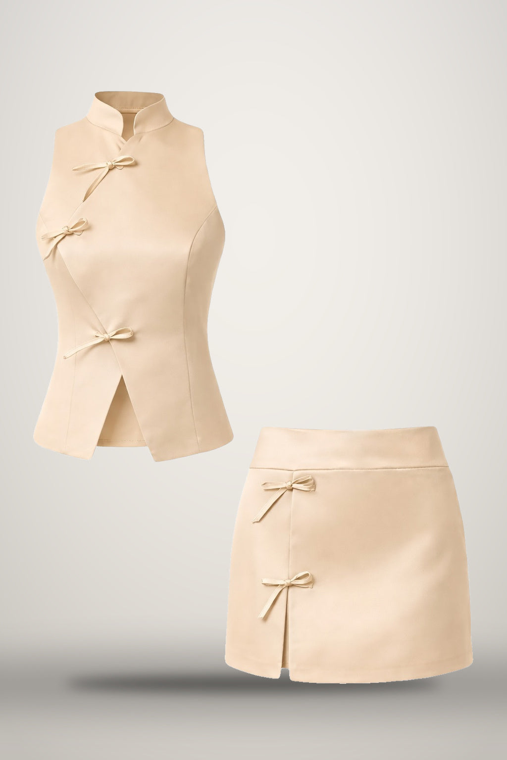 Lotus Silk Set in beige