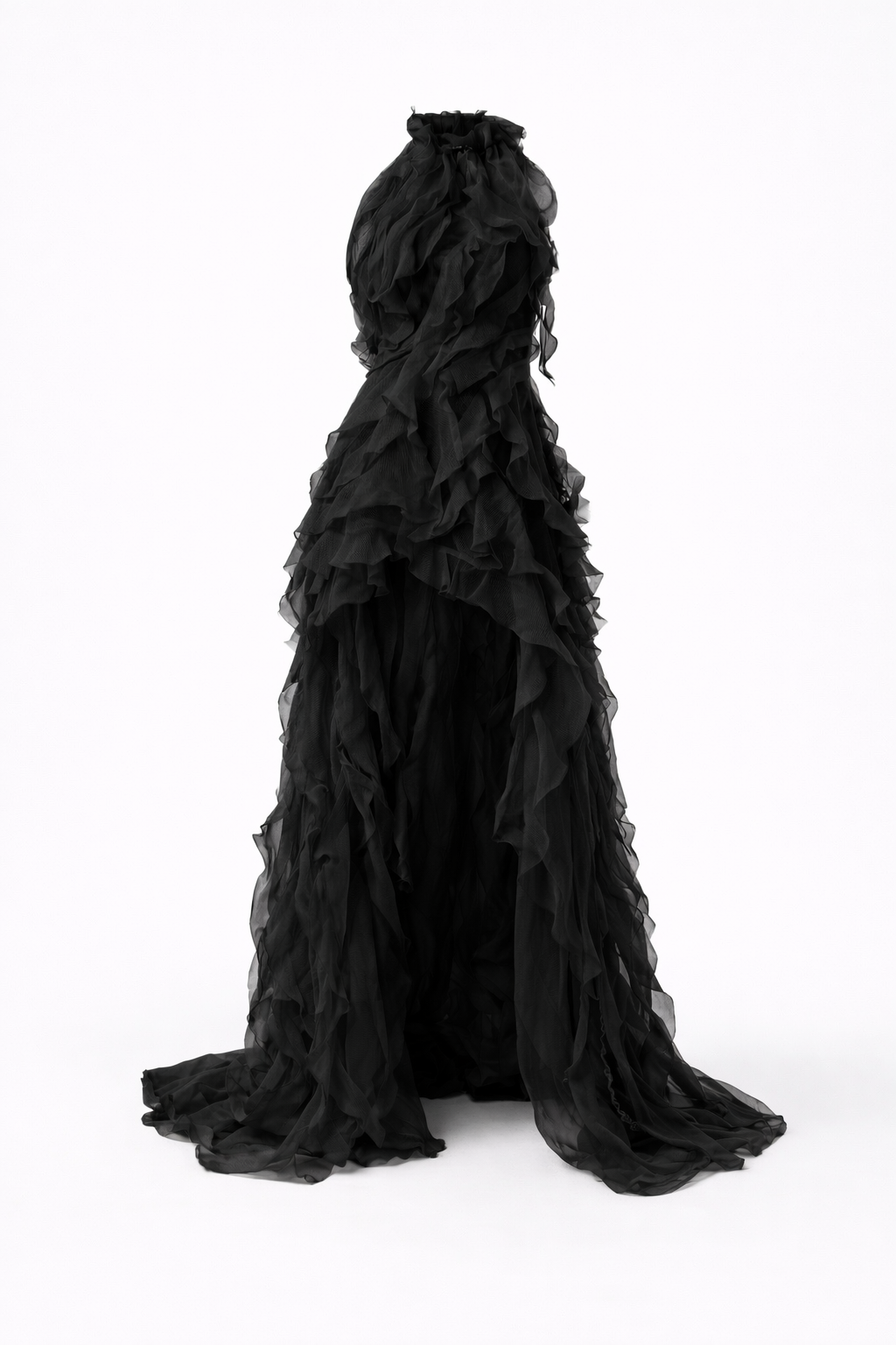 Peony black dress