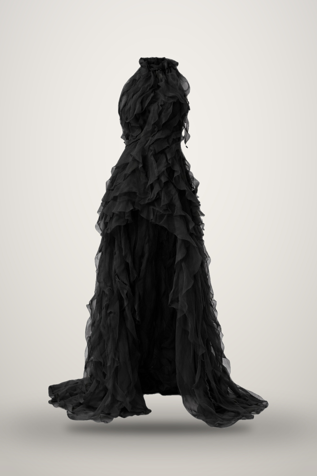Peony Dress in black