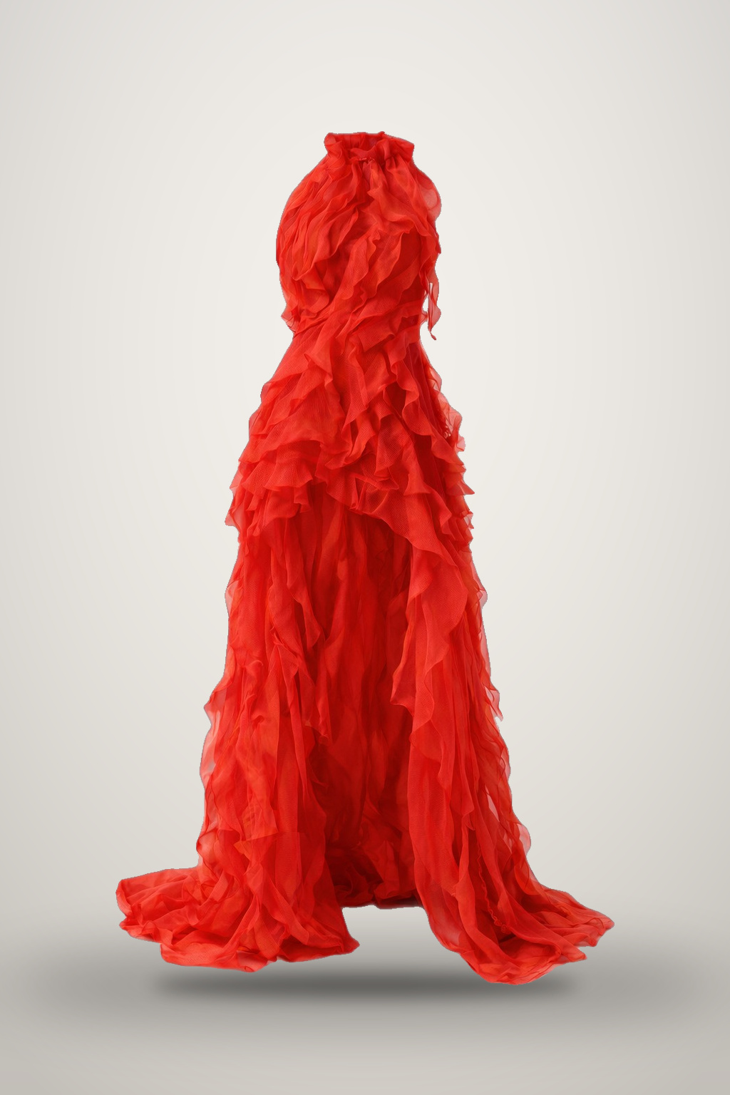 Peony Dress in red