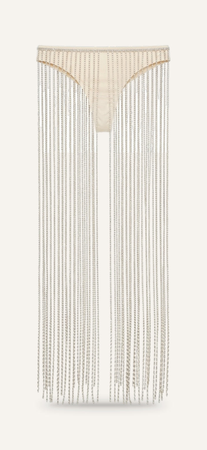 Rhinestone Panties in beige