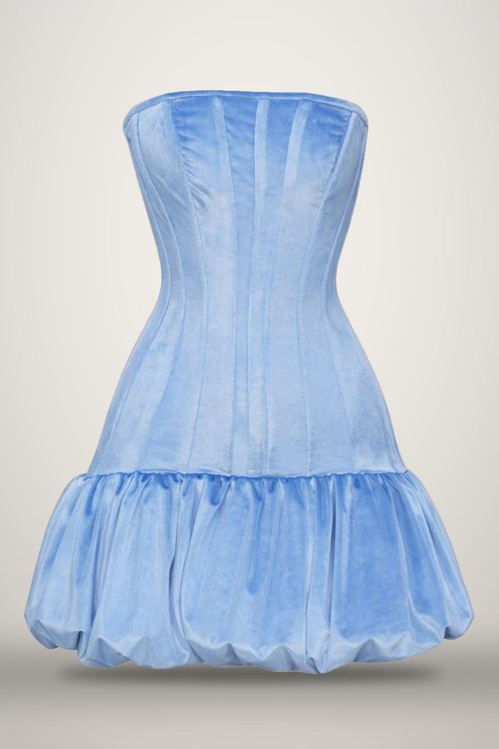 Bubble Skirt Corset Dress in skyblue