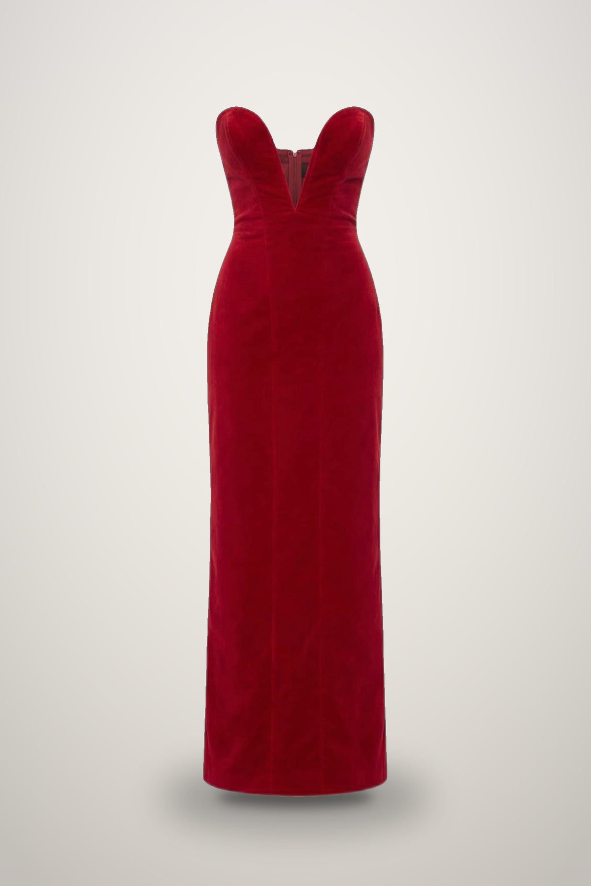 Velvet Dress in red
