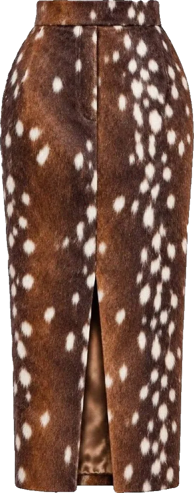 Cocoa fawn midi skirt