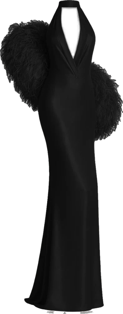 Feather Muse Gown