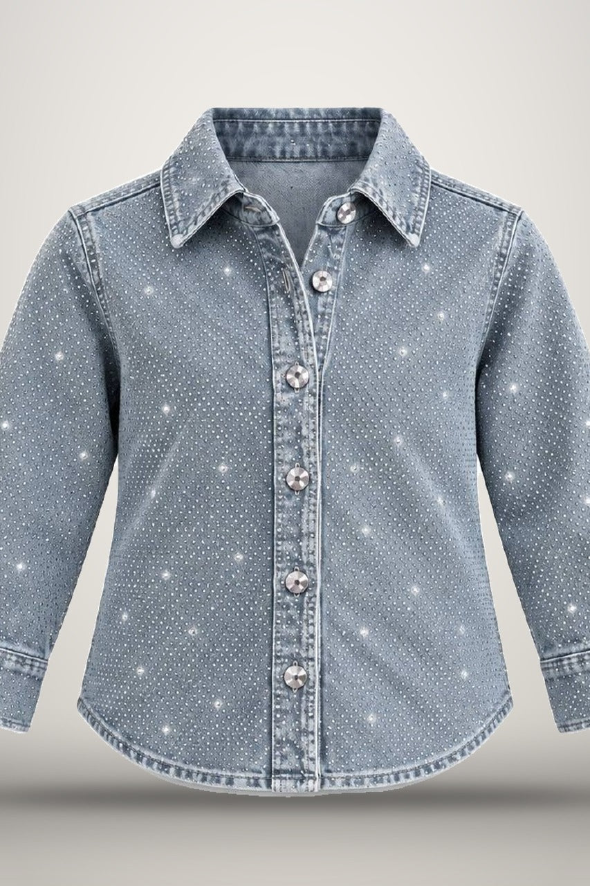 Hollywood Denim Suit for Kids in light blue