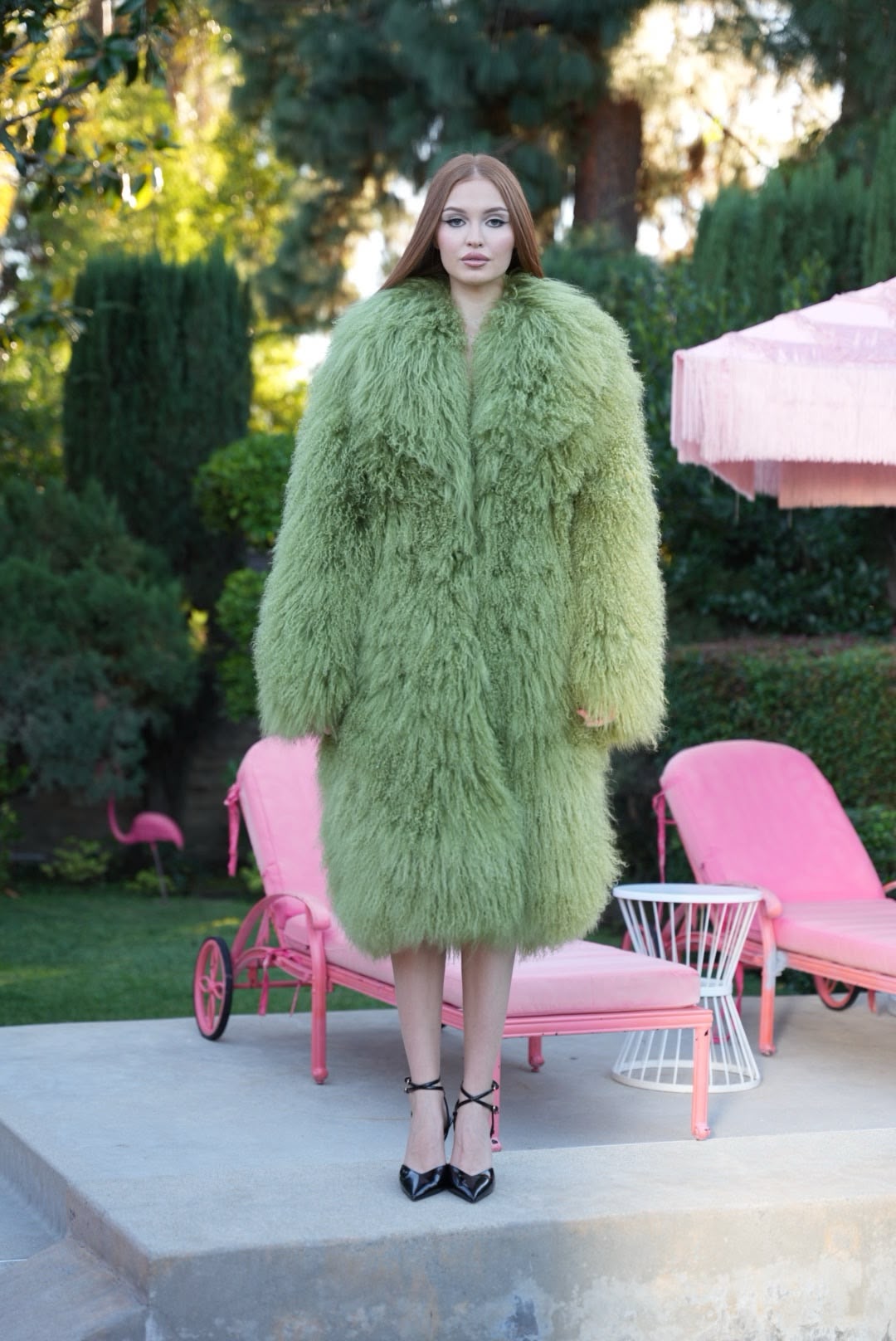 Green Fur Coat