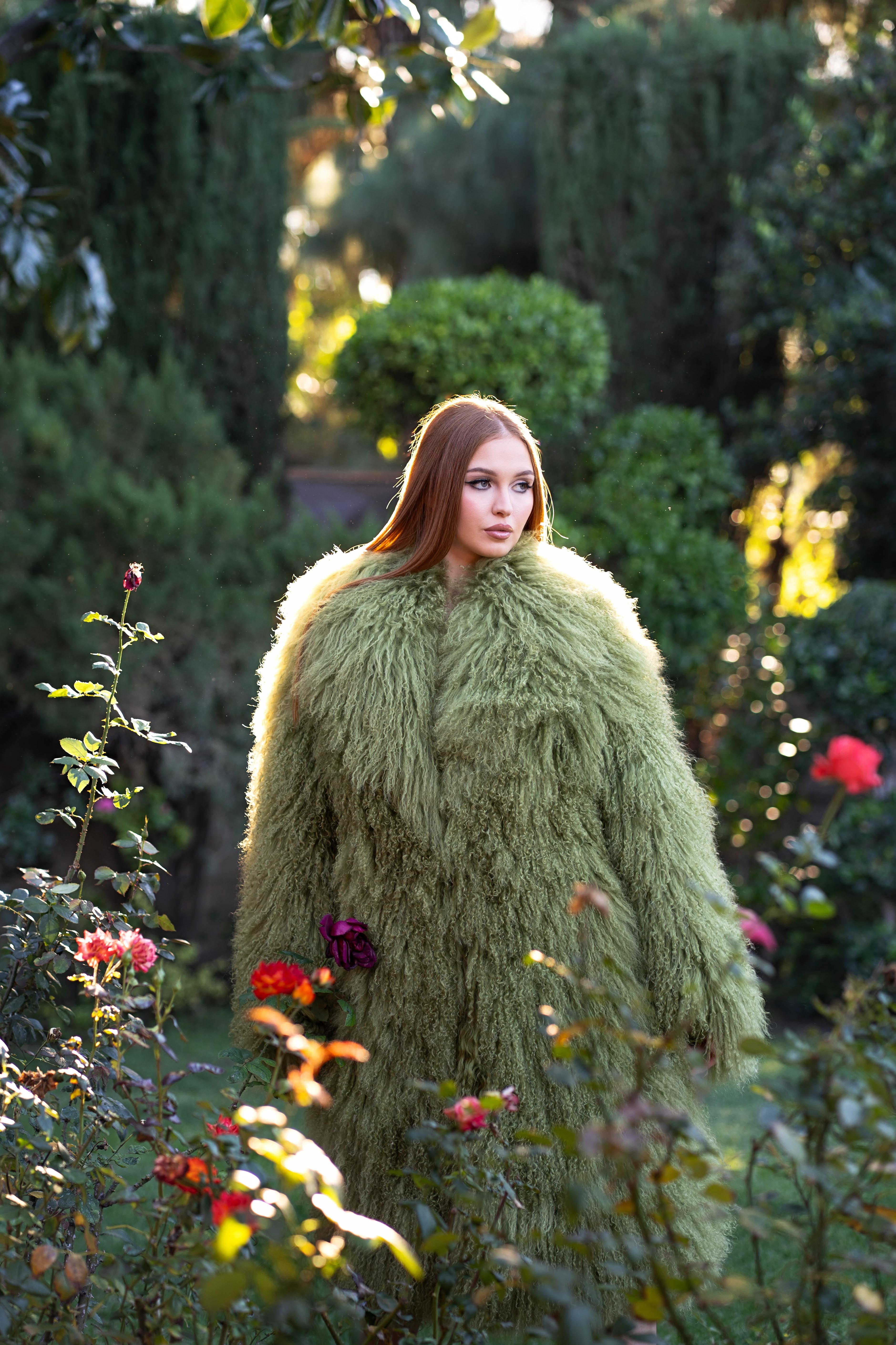 Green Fur Coat