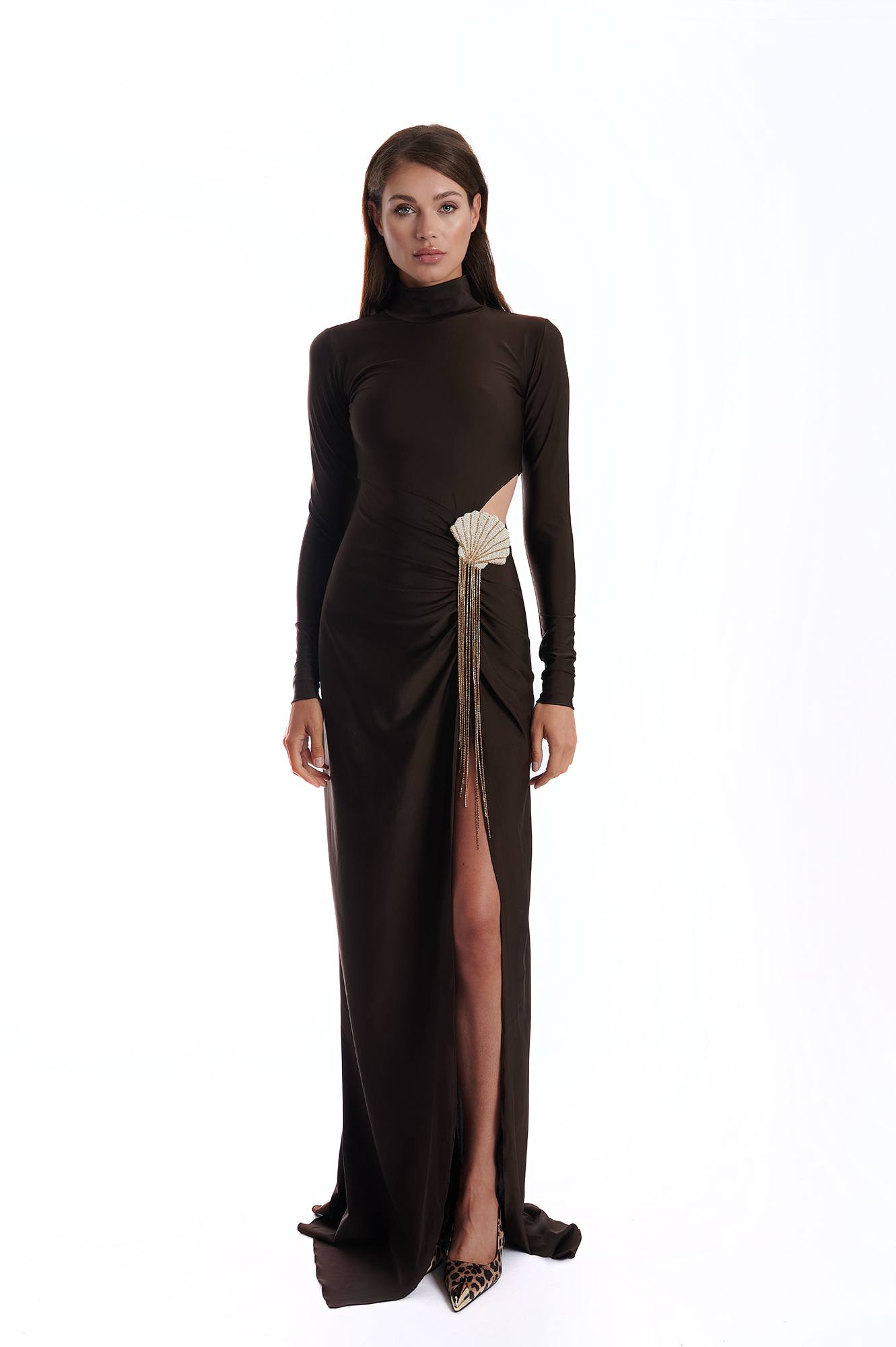 Shell Mocha dress