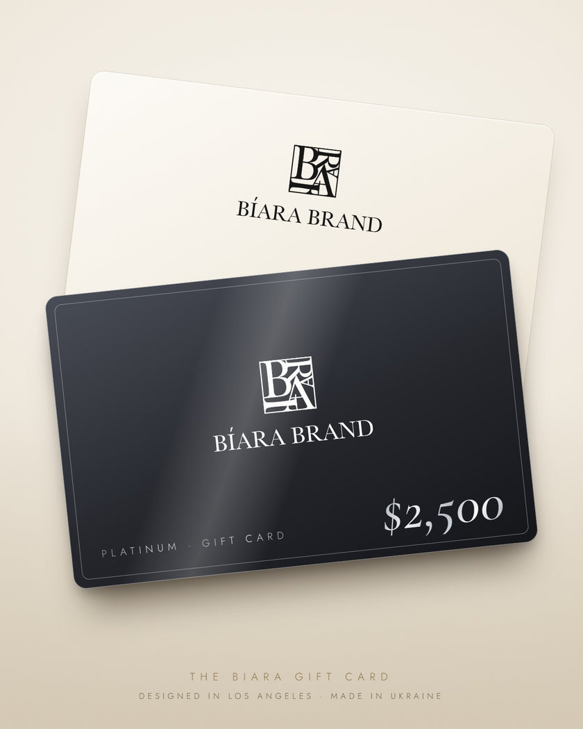 Biara Platinum gift card for her, $2,500