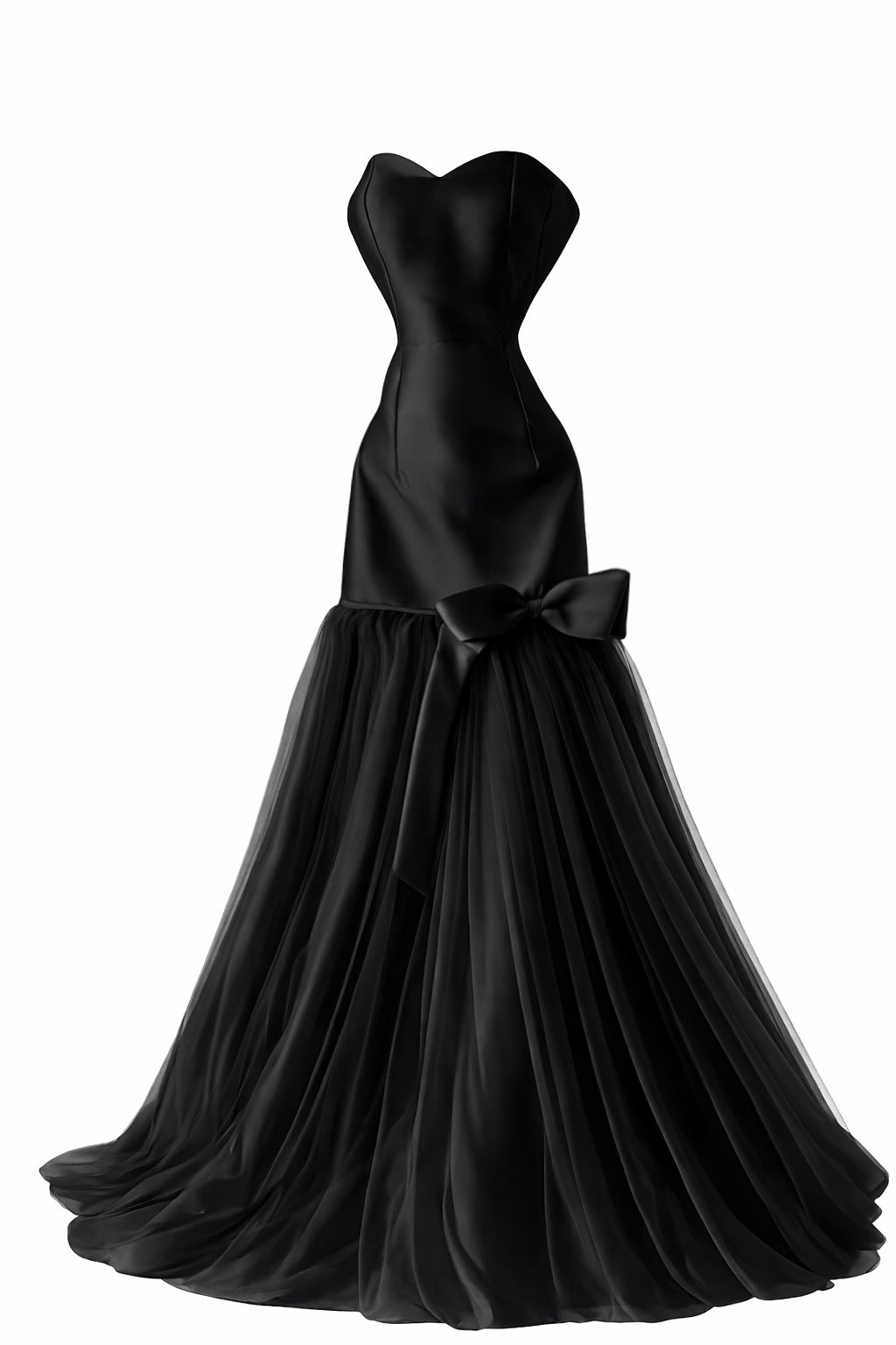 Bow black dress
