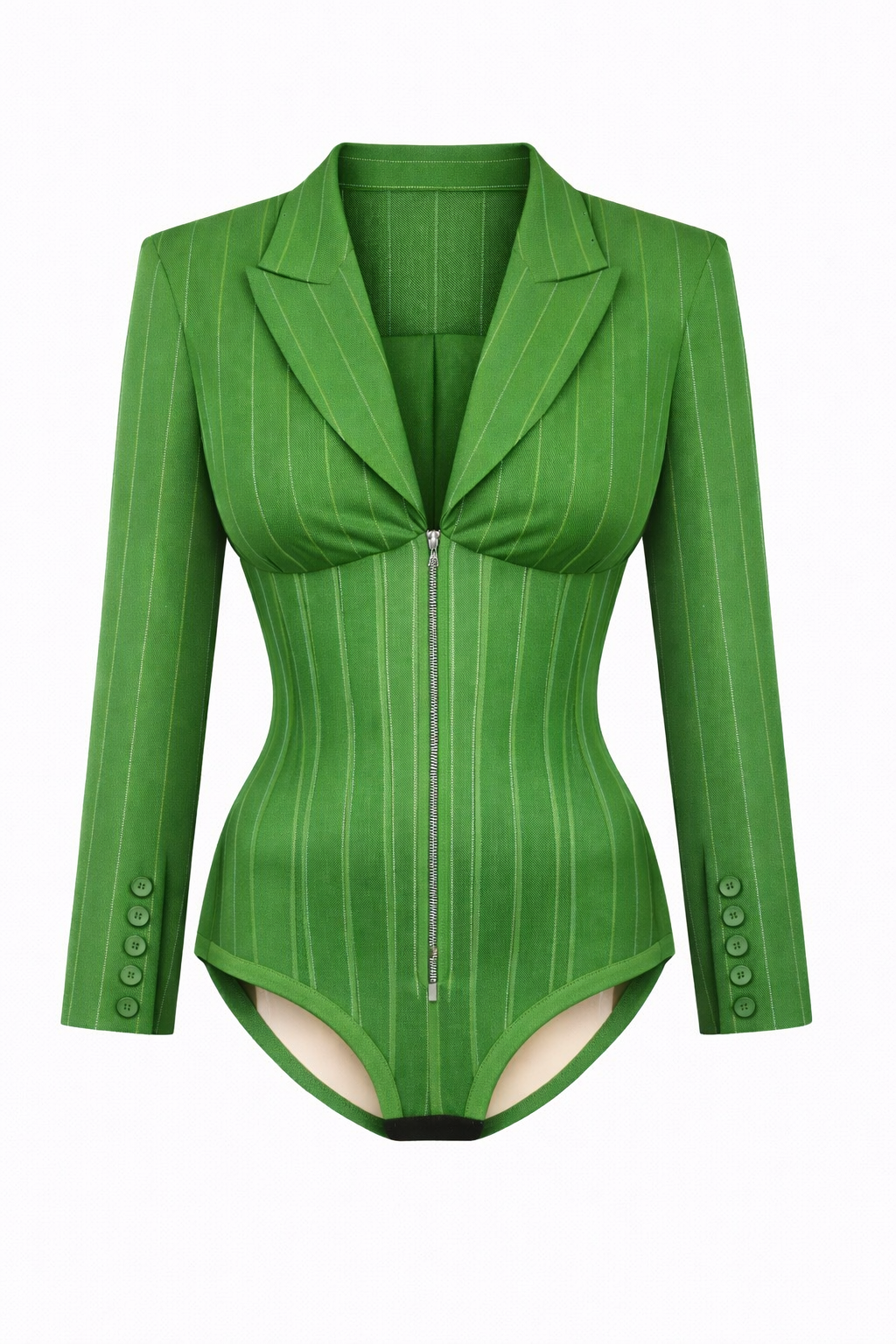 Striped corset jacket